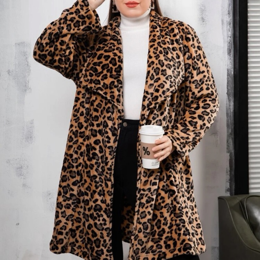 SHEIN / 3XL / Leopard Coat